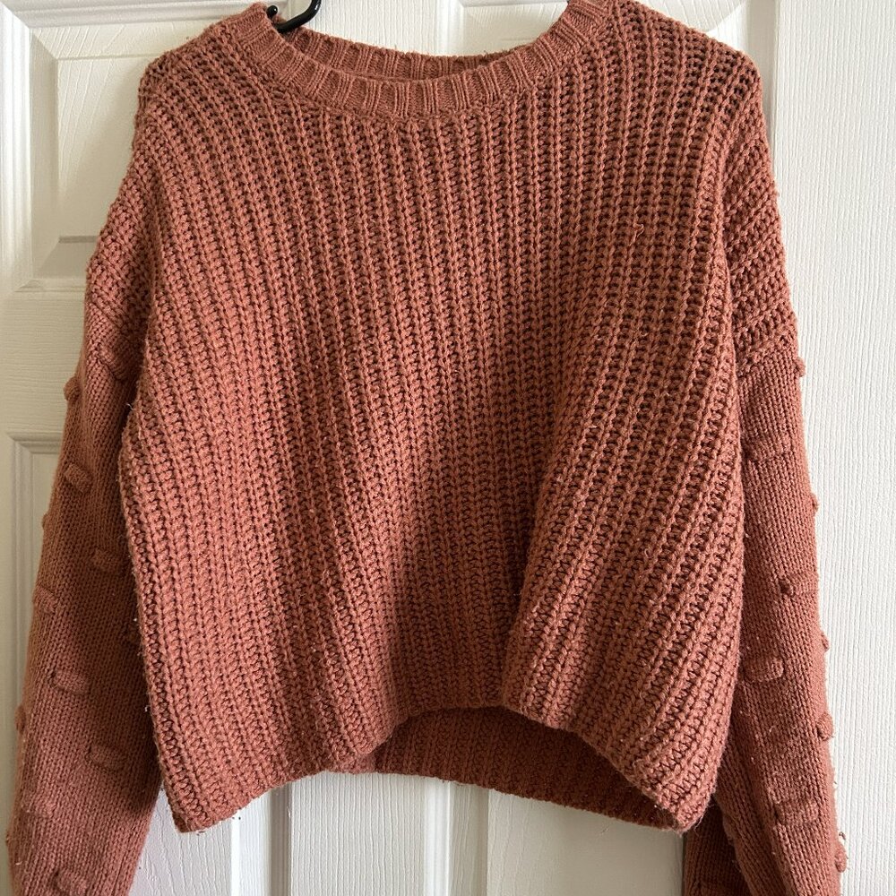 Moon & Madison Knitted Long sleeve (puffy sleeve) sweater - Picture 1 of 2